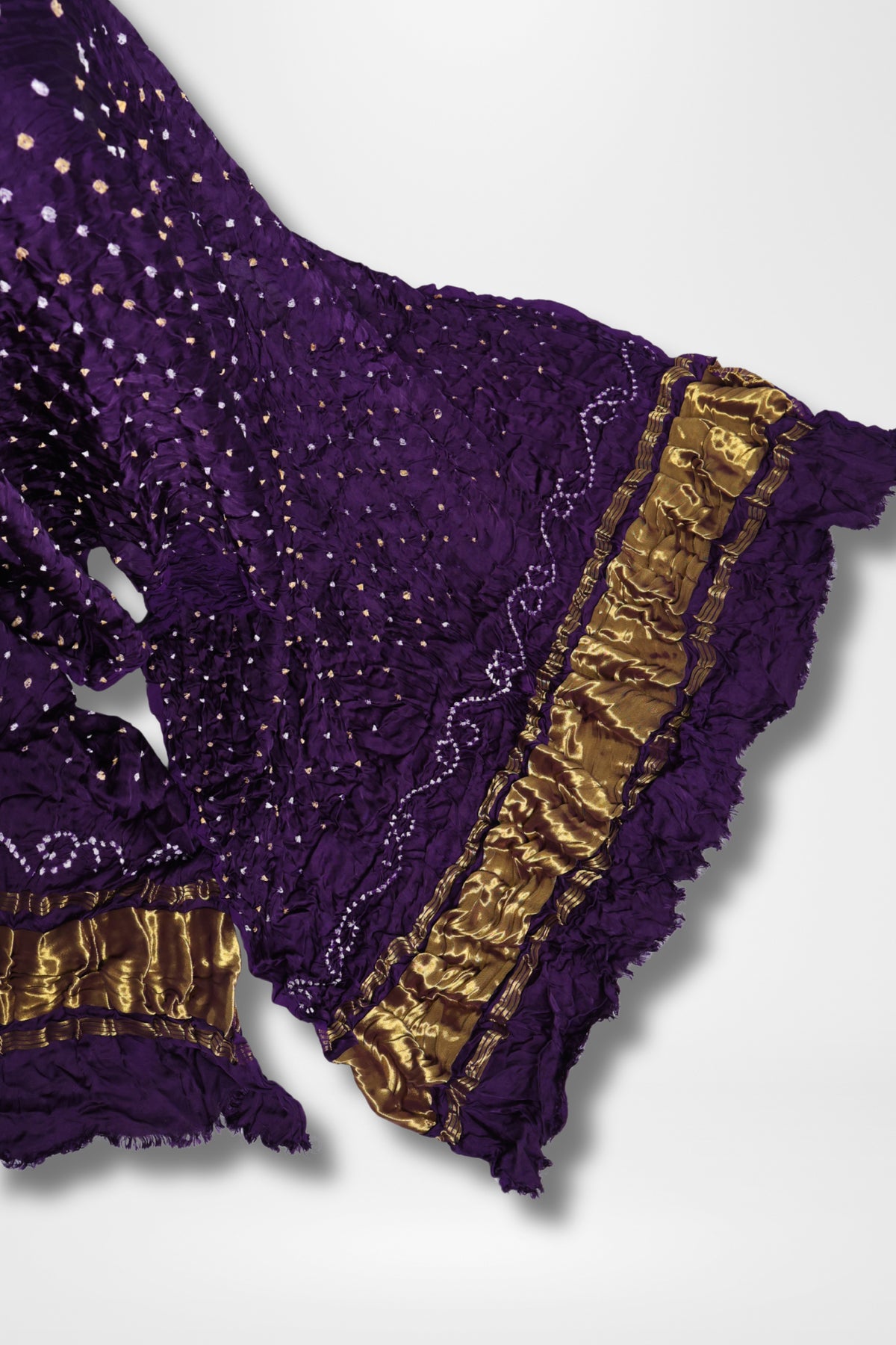Bandhani Dupatta With Lagadi patta